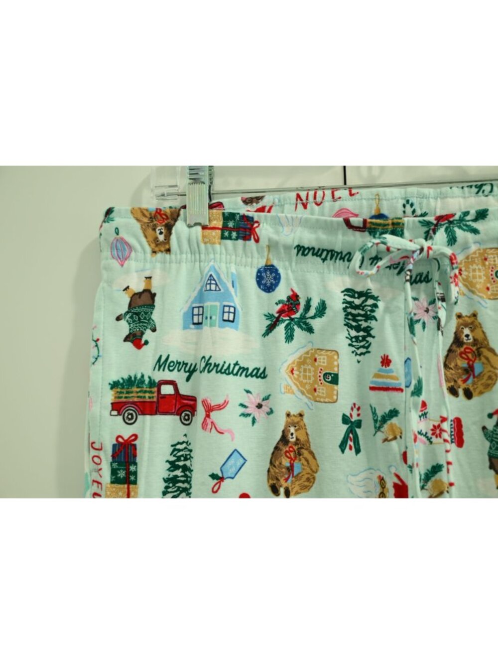 NWT Holiday Lane Drawstring Pajama Pants Sz XL Green Red Winter Christmas - Picture 4 of 8